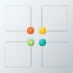 Colorful Steps Infographics Elements