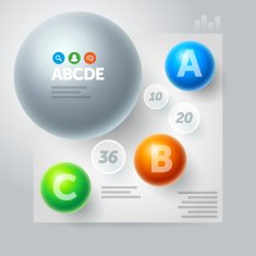 Abstract sphere design template