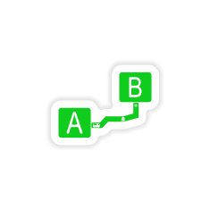 icon sticker realistic design on paper interval N3