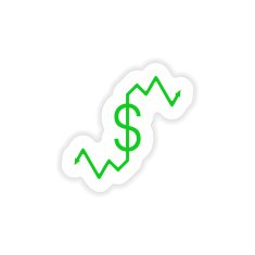 icon sticker realistic design on paper graphic N4