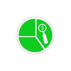 icon sticker realistic design on paper chart N6