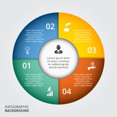 Vector circle element for infographic N47