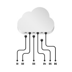Cloud information data art sign N2