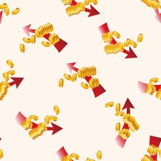Financial charts cartoon sticker icon N2