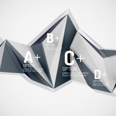 Geometric shapes in the air Vector abstract background N279