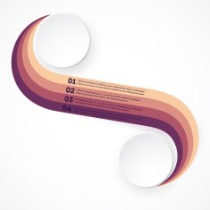 Infographic template for your business presentation with arrows and text