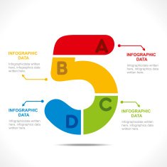 creative number info-graphics N4