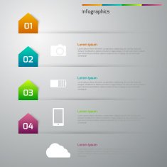 Vector illustration infographics 4 options N8