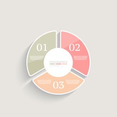 Infographics design template Business concept with 3 options N8