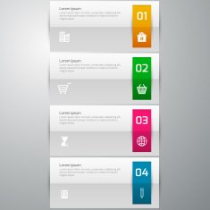 Vector illustration infographics 4 options N9