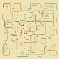 Economics and finance infographic Investment projects Banks N6