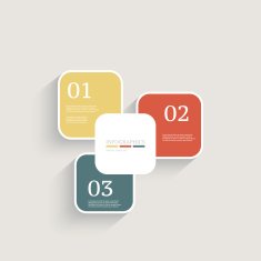 Infographics design template Business concept with 3 options N12
