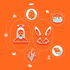 easter flat infographic N28