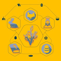 easter flat infographic N34