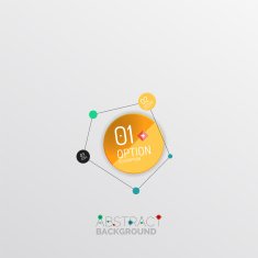 Geometric abstract shape infographic layouts N33