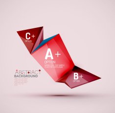 Geometric shapes with sample text Abstract template N234
