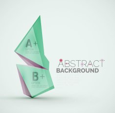 Geometric shapes with sample text Abstract template N238