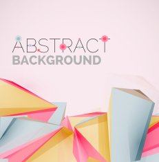 Geometric shapes in the air Vector abstract background N284