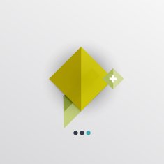 Modern abstract geometric info banner N193