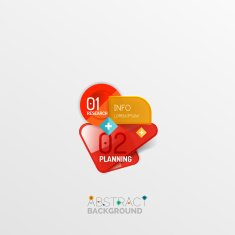 Geometric abstract shape infographic layouts N34