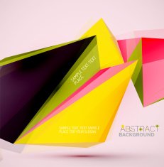 Geometric shapes in the air Vector abstract background N296