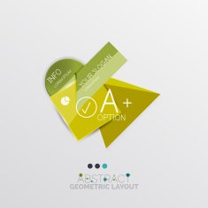 Modern abstract geometric info banner N194
