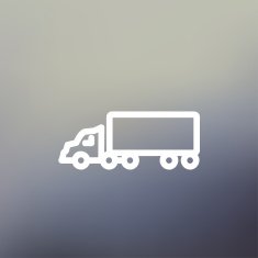 Delivery truck thin line icon
