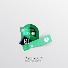 Geometric abstract shape infographic layouts N35