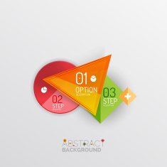 Geometric abstract shape infographic layouts N36