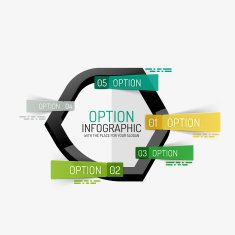 Minimal Line Design Office Web Infographics N12