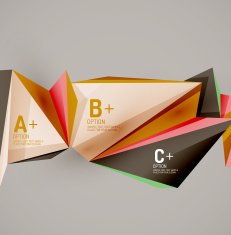 Geometric shapes in the air Vector abstract background N303