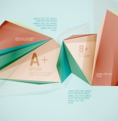 Geometric shapes in the air Vector abstract background N318