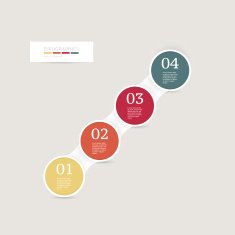 Infographics design template Business concept with 4 options N21