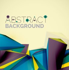 Geometric shapes in the air Vector abstract background N331