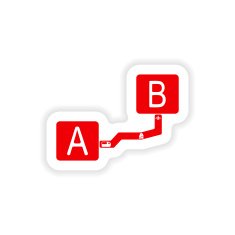 icon sticker realistic design on paper interval N4