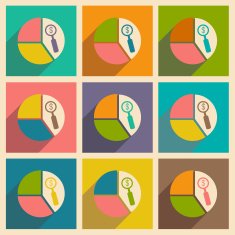 Flat with shadow icon and mobile applacation diagram N4