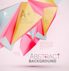 Geometric shapes in the air Vector abstract background N332