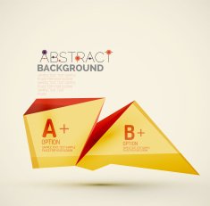 Geometric shapes with sample text Abstract template N268