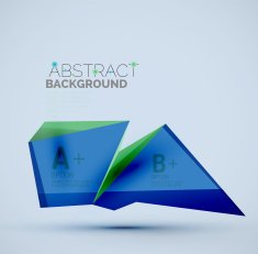 Geometric shapes with sample text Abstract template N270