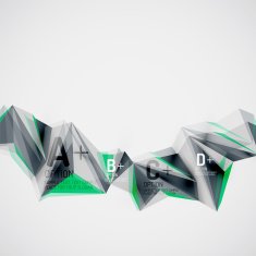 Geometric shapes in the air Vector abstract background N337