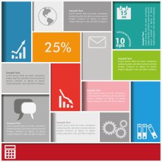 Infographic Squares Background