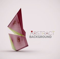 Geometric shapes with sample text Abstract template N272