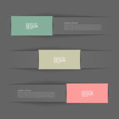 Vector set of high quality banners