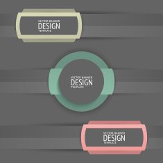 Vector set of high quality banners N2