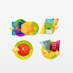 Collection of modern business infographic templates N35