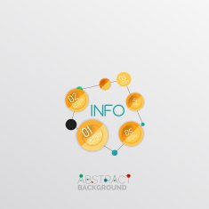Geometric abstract shape infographic layouts N39