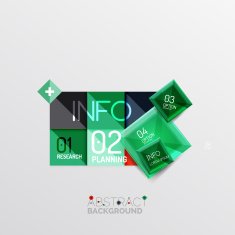 Geometric abstract shape infographic layouts N40