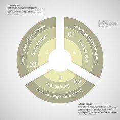 Ring from three light separate parts