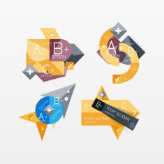 Paper graphics infographic web layouts N82