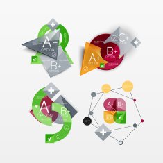 Paper graphics infographic web layouts N89